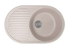 Фото Мойка ML-GM16 овальная с крылом, песочная (302) 460*730*180мм, MIXLINE