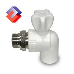 Фото Кран шар. д/радиат. ПП Ду 25*3/4 угловой. ASB (№12)