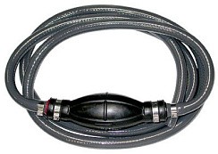 Фото Шланг топл. с резиновой с грушей, универсальн., d. 9,5 мм. (3/8") 1,8 м.