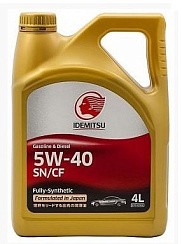 Фото Масло IDEMITSU  5W40 SN/СF   4л. синт.(30015048746)