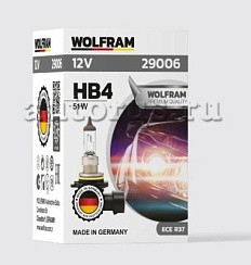 Фото Автолампа HB4 12V  51W P22d WOLFRAM дальний и ближний