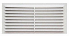 Фото Решетка вентиляционная 113*217 жалюзи наклонные с сеткой 1122C ERA