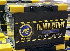 Фото АКБ 75а/ч о/п 660A Тюмень Стандарт  (L=278; b=175; h=190)