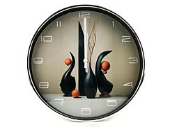 фото Часы настенные 30 см, пластик, арт. WJ11197