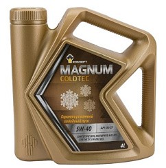 Фото Масло Роснефть Magnum Coldtec  5W40 SN/CF   4л. син.