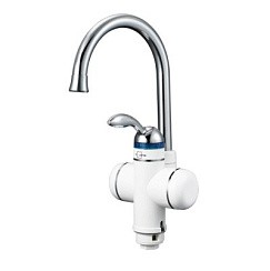 Фото Смеситель для кухни одноручковый EC-200, с функцией подогрева воды Solone  нержавеющая сталь