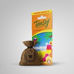 Фото Ароматизатор на зеркало TENSY Tme-01 PinaColada/ПинаКолада (мешочек, с пробником)