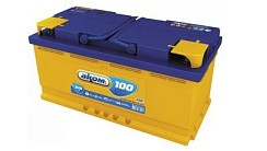 Фото АКБ 100а/ч о/п 920A АКОМ  (L=353; b=175; h=190)