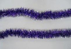 фото Мишура "Метелица", D 6 см, 2 м, фиолетовая