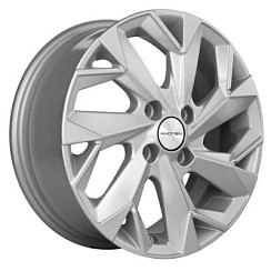 Фото Диск 15 6J*15 4/100/54,1+46 Khomen Wheels KHW-1508 (ZV Kia Rio) F-Silver