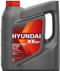 Фото Масло HYUNDAI XTeer Gasoline G700  5W30 SN/CF   4л. син.