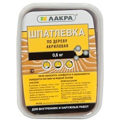Фото Шпатлевка по дереву Береза Лакра 0,6кг Л-С