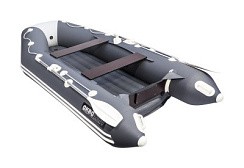 Фото Лодка надувная "АКВА 3200", НДНД, графит/светло-серый