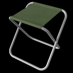 Фото Стул туристич складной с200Э хаки до 100кг габариты 380х310х380мм d=18мм