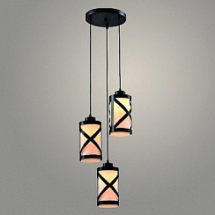 фото Подвес 20568/3HQ BK+FR черный 3х40W E27 h900, WAN23