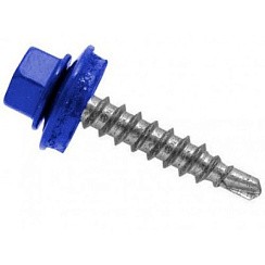 Фото Саморез кровельный синий 4,8\29 (RAL 5005) (150) 0500149 КЧ