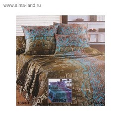 фото яКПБ 1,5сп La Marka Home рис 1363/2 147*210 см, 150*210 см, 70*70 см 2шт хлопок 100% АКЦИЯ