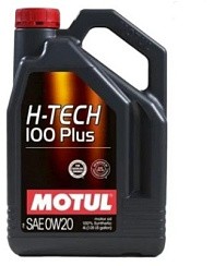 Фото Масло MOTUL H-TECH 100 PLUS 0W20 SP GF-6a 4л. син.