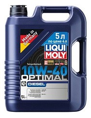 Фото Масло LIQUI MOLY Optimal Diesel 10W40 B3 CF   5л. диз. п/с.2288