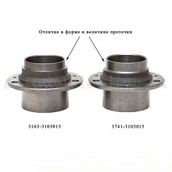 Фото Ступица колеса УАЗ-452,3151,3163 Хантер,Патриот,Буханка переднего/заднего под АБС