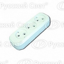 Фото Колодка удлинителя 3-м б/з АВС-пл. UNIVersal E203