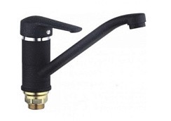 Фото Смеситель д/ванны A5883H двуручковый c L-изливом, (AL) ЧЕРНЫЙ  ALOUTE