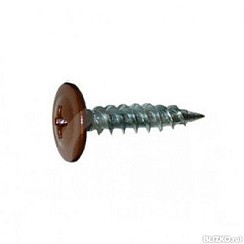 Фото Саморез прессшайба острая 4,2\19 (250) коричневая RAL 8017 0300219 КЧ