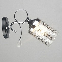 фото Бра A3464/1W CR+BK хром/черный 1x40W E27 h190, QH21