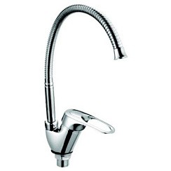 Фото .Смеситель д/кухни одноручковый R3113F-1  гибкий нос, Rainsberg