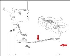 Фото Трубка топливная 2190 "АВТОВАЗ" пластик