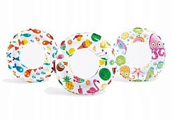 Фото Надувной круг ЯРКИЙ,  (асс. 3 цвета),  диаметр 61 см 59241/36