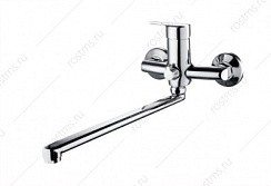 Фото Смеситель д/ванны SL132-006E одноручковый, длинный излив, Хром, РМС