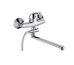 Фото Смеситель д/ванны Feinise S2304-30F,с плоским  изливом,с поворотным переключателем душа,РАСПРОДАЖА