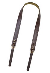 Фото Ремень погонный двухслойный / кожа-стропа / коричневый