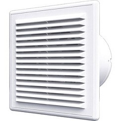 Фото Вентилятор бытовой D100 C 4S C с обратным клапаном и антимоскитной сеткой AURAMAX