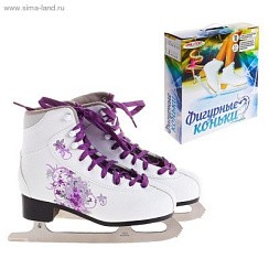 Фото Коньки фигурные 215 white-lilac р.39 737889