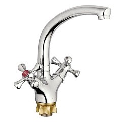 Фото .Смеситель д/кухни двуручковый QML4-A827 G-lauf РАСПРОДАЖА