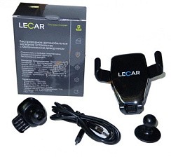Фото Зарядное беспроводное устройство с механическим (гравитационным) доводчиком LECAR "АВТОВАЗ" 12в,10вт