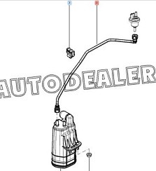 Фото Трубка топливная 2180 Веста адсорбера и клапана продувки ОАО "АВТОВАЗ"