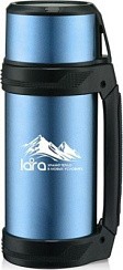 Фото Термос 1000 мл LARA (синий)  Спец пробка, двойные стенки TermoPrint