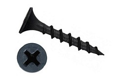 Фото Саморез 3,5х35 потай, крупная резьба, оксид (450) 0500363 КЧ