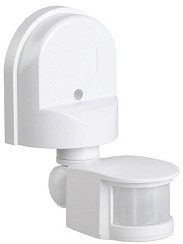 Фото Датчик движения ИК настенный 1100w 180 гр. 12м IP44 белый IEK 9806219