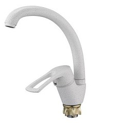 Фото Смеситель д/кухни одноручковый 8G4-A181KW, Ø40, Белый, G-lauf