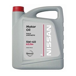 Фото Масло NISSAN Motor Oil  5W40 A3/B4   5л. синт. (пластик)