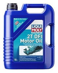 Фото Масло 2Т TC-W3 LIQUI MOLY Marine 2T DFI Motor Oil   5л. мин. (для дв. Mercury DFI, Evinrude E-Tec)