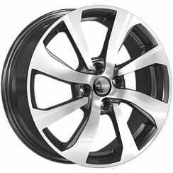 Фото Диск 16 6J*16 4/100/60,1+41 КС-893 (ZV X-Ray) алмаз черный K&K