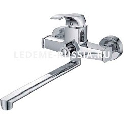 Фото .Смеситель д/ванны L2242(Lt) плоский повор.излив 30см,LEDEME РАСПРОДАЖА