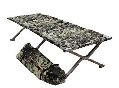 Фото Раскладушка туристич. "СЛЕДОПЫТ" в чехле, 1850х750х400 мм, труба оцинк. 25х25 мм