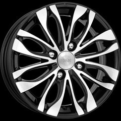 Фото Диск 14 5,5J*14 4/100/60,1+36 Канзаши-ориг. алмаз чёрн. К&К  [] (14449)