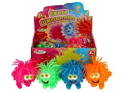 фото Игрушка Ёжик "чудик", со светом, 4 цвета 305648